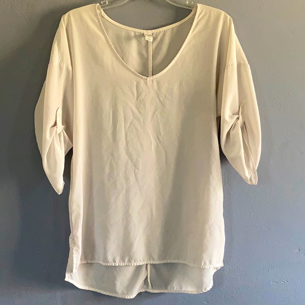 Dressy cream/off white long shirt